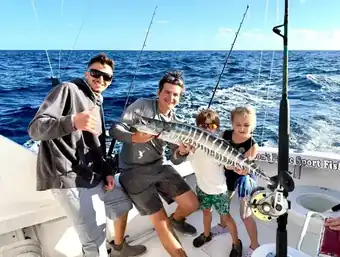 Charter guests with their catch off Pompano Beach, photo 1