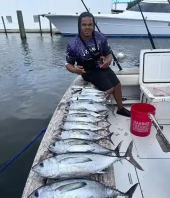 Charter guests with their catch off Pompano Beach, photo 2