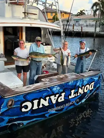 Charter guests with their catch off Pompano Beach, photo 8