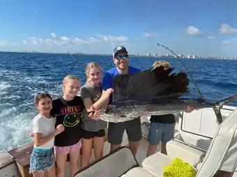Charter guests with their catch off Pompano Beach, photo 14